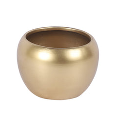 Gold Apple Planter Set of 3