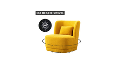 Yellow Deeda Barrel Chair