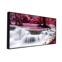 Impressive Waterfall Nature Scenery of Colorful Canvas Wall Paintings & Arts