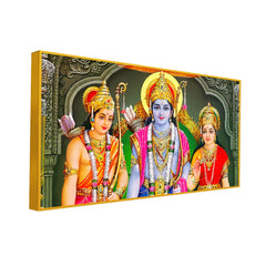 Glorious Shri Ram Darbar, Sita and Lakshman Canvas Printed Wall Art & Paintings