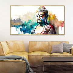 Artistic Meditating Buddha Canvas Paintings