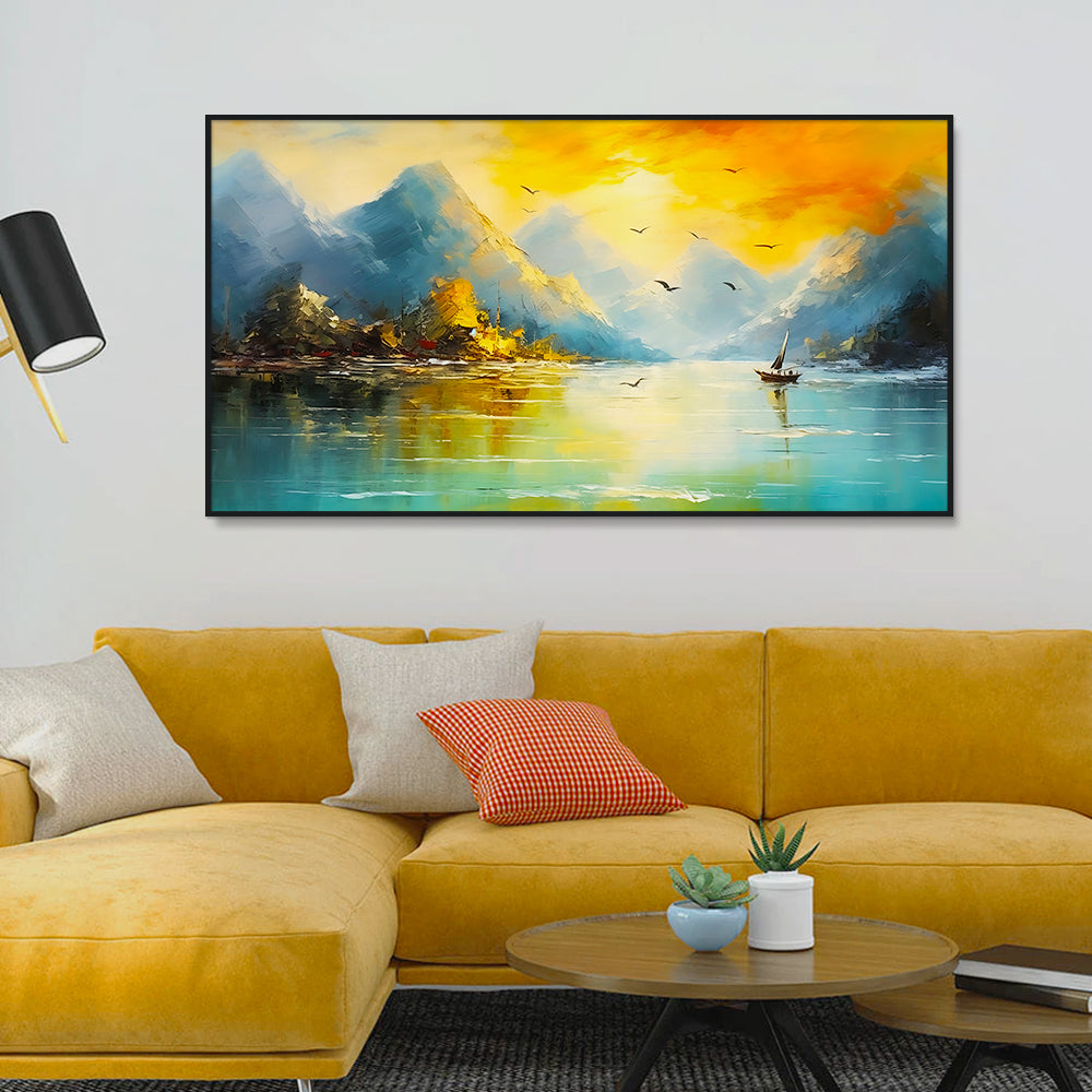 Beautiful Decorative Picture of Mountain Wall Painting & Art