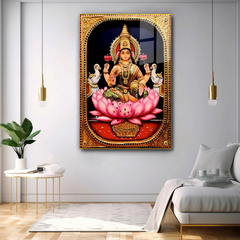 Premium Enchanted Visions Laxmi Mata Acrylic Wall Paintings & Art