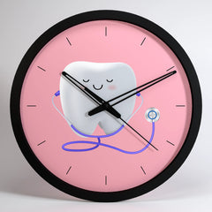 Easy-To-Hang Handcrafted Dentist Office Wall Clock