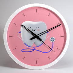 Easy-To-Hang Handcrafted Dentist Office Wall Clock