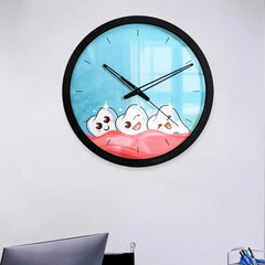 Healthy Tooth Handcrafted Dentist Office Wall Clock