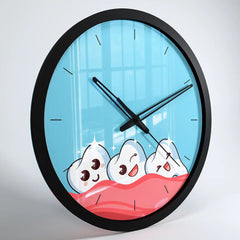 Healthy Tooth Handcrafted Dentist Office Wall Clock