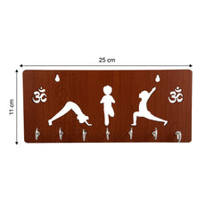 Om With Yoga Unique Design Wall-Mounted Key Holder for Home Wall