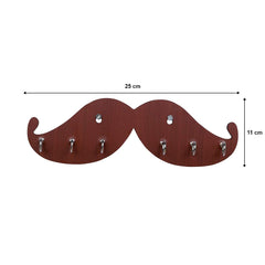 Modern Mustache Unique Design Wall-Mounted Key Holder for Home Wall
