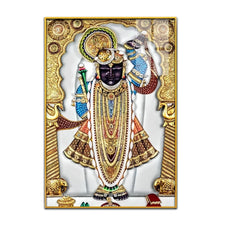Shreenath Ji Maharaj Acrylic Canvas Wall Décor Clearance Sale
