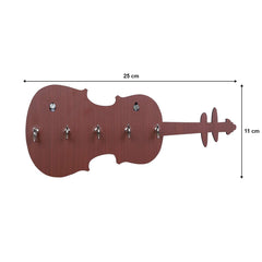 Modern Guitar Shape Unique Design Wall-Mounted Key Holder for Home Wall