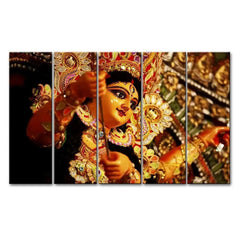 Maa Durga Painting On Canvas In Multiple Frames