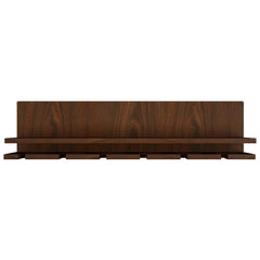 Aesthetic Backlit MDF Bar Wall Shelf / Mini Bar Cabinet (Walnut Finish)