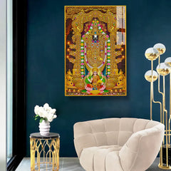 Lord Tirupati Balaji And Goddess Lakshmi Acrylic Wall Paintings & Arts Clearance Sale
