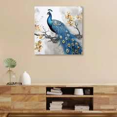 Peacock Canvas Painting for Home, Bedroom & Living Room Clearance Sale