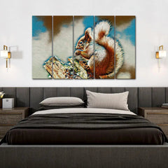 Eurasian Red Squirrel Canvas Wall Painting