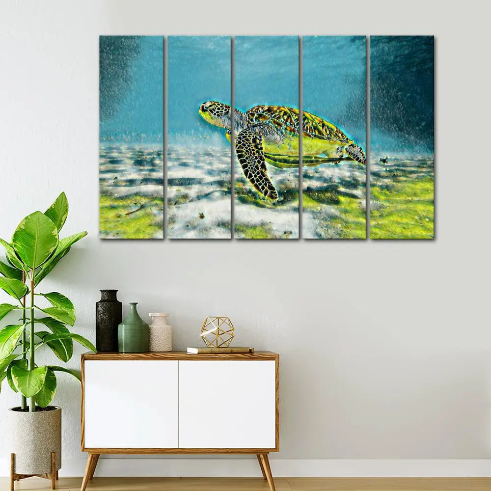 Box Turtle Canvas Wall Painting