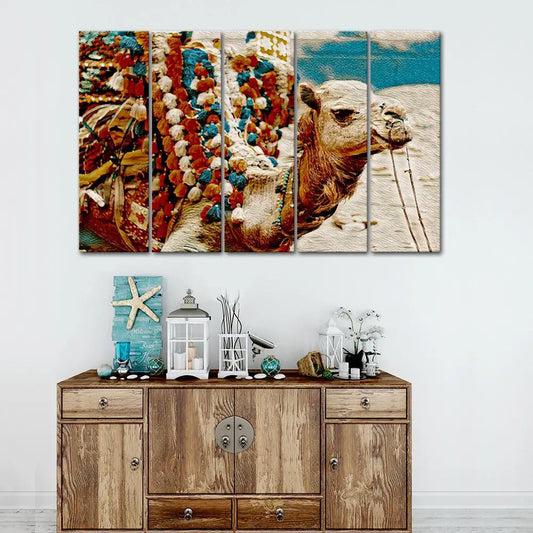 Arabian Camel Canvas Wall Painting