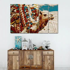 Arabian Camel Canvas Wall Painting