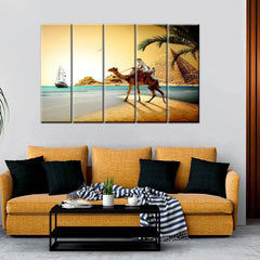 Marina Beach Canvas Print Wall Painting