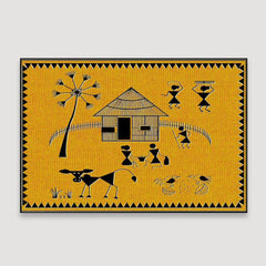 Beautiful Designs of Warli Village Painting Wall Hanging 61 x 41cm