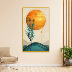 Abstract Golden Frame Modern Canvas Wall Painting Clearance Sale