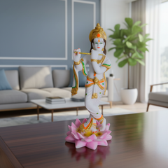 Beautiful Bansidhar Krishna Murti - Ideal Gift for Home Temple & Mandir Decor