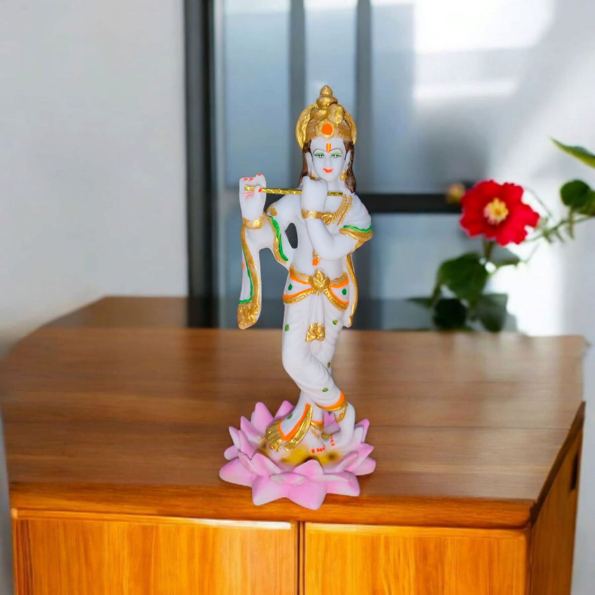 Beautiful Bansidhar Krishna Murti - Ideal Gift for Home Temple & Mandir Decor