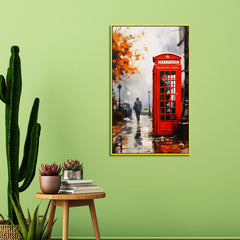 Red Phone Booth by Vintage London