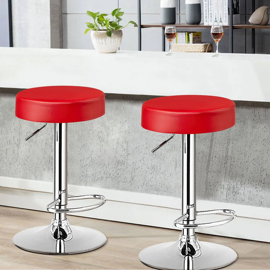 Red  Linon Bar Stool