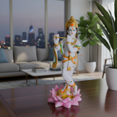 Beautiful Bansidhar Krishna Murti - Ideal Gift for Home Temple & Mandir Decor