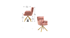 Pink Gerlec Swivel Chair