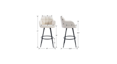 White Color Cayden Bar Stool