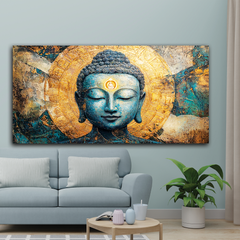 Sacred Buddha Wall Decor with Landscape Views