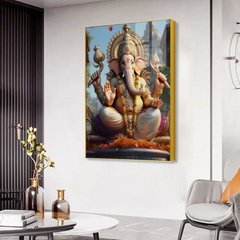 Spiritual Ganesha Acrylic Wall Paintings & Arts