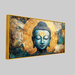 Sacred Buddha Wall Decor with Landscape Views