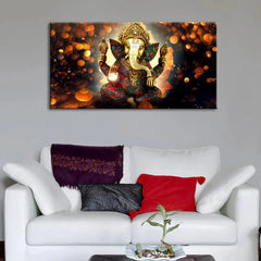 Lord Ganesha Canvas Wall Paintings