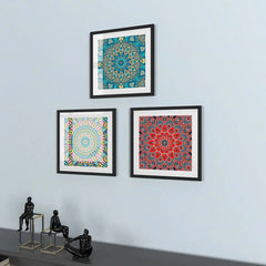 Mandala Pattern Frame Set of 3