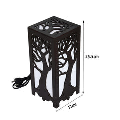 Decorative Wooden Table Lamp - Elegant Tree Design Wood Hanging Lights