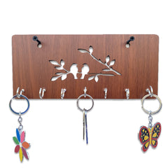 Modern Birds on Branches Unique Design Wall-Mounted Key Holder for Home Wall