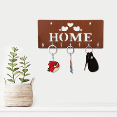 Home with Bird Unique Design Wall-Mounted Key Holder for Home Wall