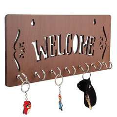 Modern Welcome Unique Design Wall-Mounted Key Holder for Home Wall