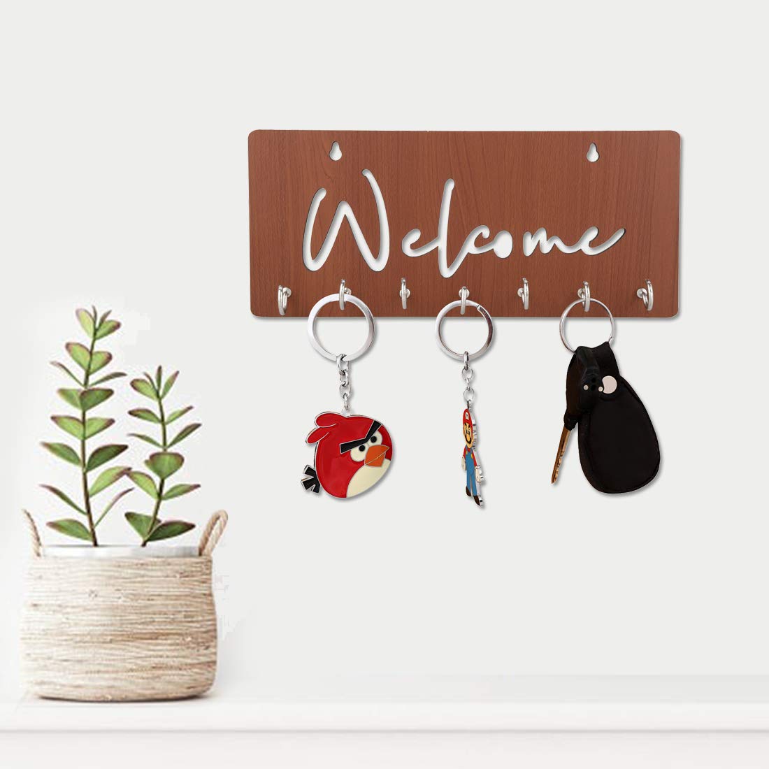 Welcome Unique Design Wall-Mounted Key Holder for Home Wall