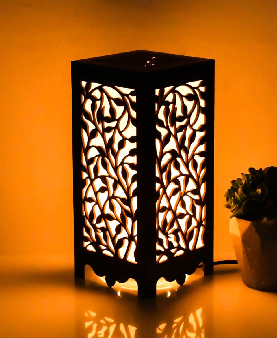 Leaf Cascade Lamp - Nature-Inspired Wooden Light