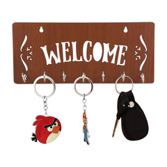 Modern Welcome Unique Design Wall-Mounted Key Holder for Home Wall