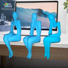 Decorative Abstract Thinker Men Statue showpiece Set -3
