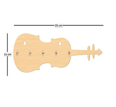Guitar Shape Unique Design Wall-Mounted Key Holder for Home Wall