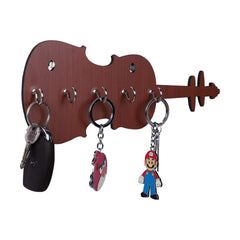 Modern Guitar Shape Unique Design Wall-Mounted Key Holder for Home Wall