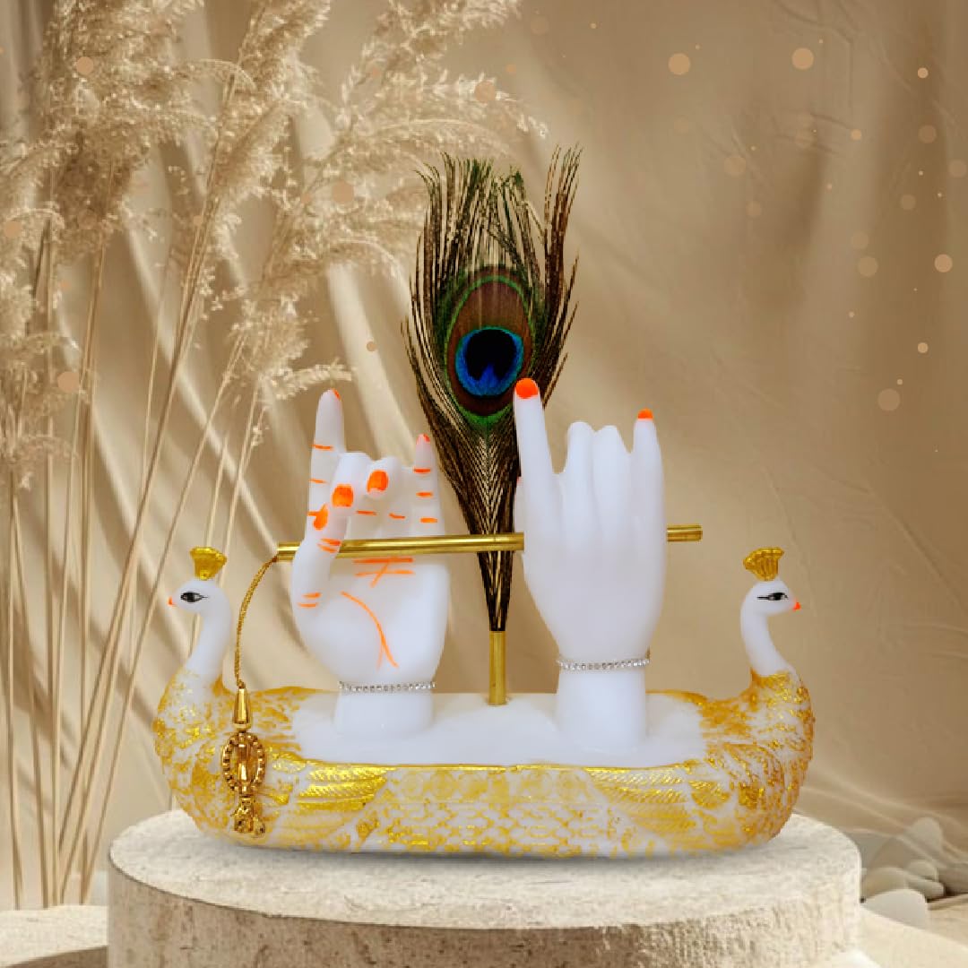 Krishna Hand showpiece with Flute for Home Decor and Gift Decorative Item for livingroom
