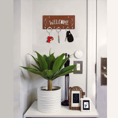 Modern Welcome Unique Design Wall-Mounted Key Holder for Home Wall